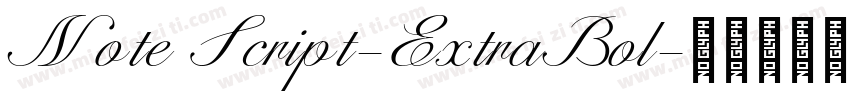 Note Script-ExtraBol字体转换